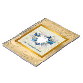 変容した引用文ハートと青い蝶 ノートブック (左側)