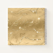 変容した引用文ハートと青い蝶 ノートブック (裏面)