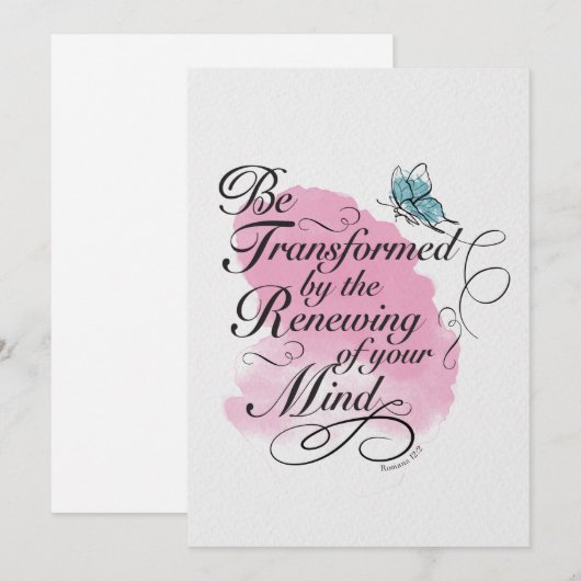 変容し、更新される – ローマ12 : 2 (正面/裏面)