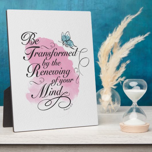 変容し、更新される – ローマ12 : 2 フォトプラーク (側面)