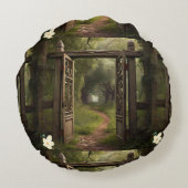 変容する旅行 ラウンドクッション (裏面)