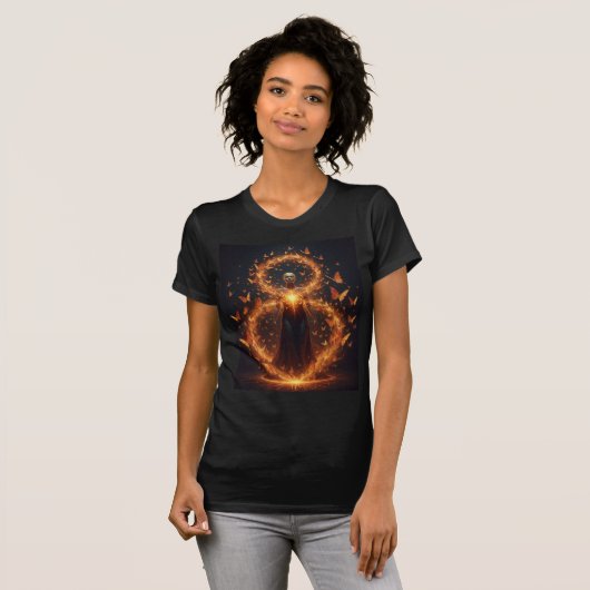 変容の無限の蝶 Tシャツ (正面フル)