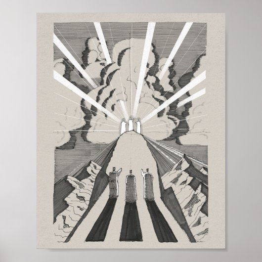 変容 – イエス、モーセ、エリヤ ポスター (正面)