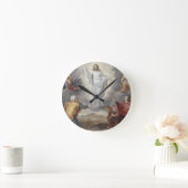 変容(銅の油) ラウンド壁時計 (ホーム)