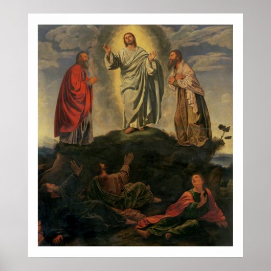 変容c.1527-33 (パネル上の油) ポスター (正面)