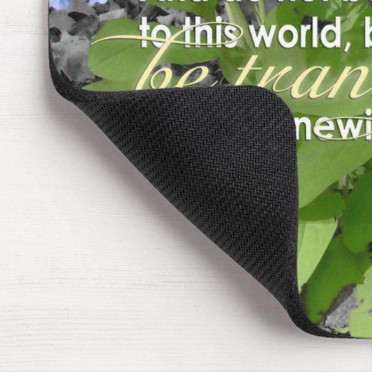 変形させたロマンの12:2のキリスト教の聖書の花柄 マウスパッド (コーナー)