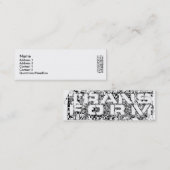 変形させて下さい スキニー名刺 (正面/裏面)