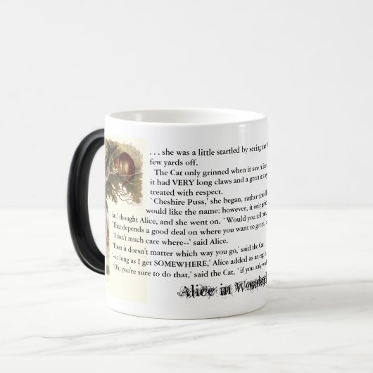 変形させること: チェシャー猫 モーフィングマグカップ (正面左)