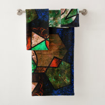 変形したテクスチャを持つ不規則なジオメトリ形状