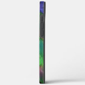 変形した線の下の派手なストライプ色の斑点 Case-Mate iPhoneケース (裏面 / 左)