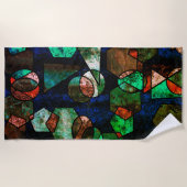 変形したFテクチュラ ビーチタオル (正面)