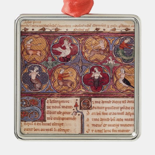 変形しますとOvidから道徳化して下さい メタルオーナメント (正面)