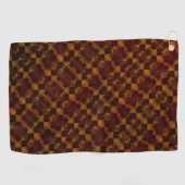 変形チェスは錆びや年老いて非常に汚れている ゴルフタオル (横)