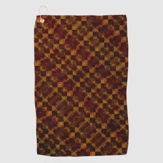 変形チェスは錆びや年老いて非常に汚れている ゴルフタオル (正面)