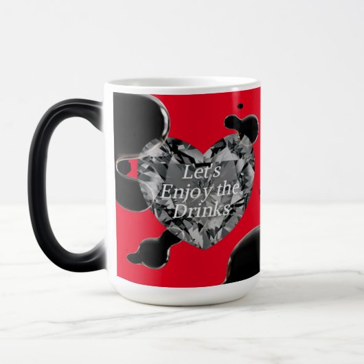 変形性熱活性化コーヒーカップ モーフィングマグカップ (左)