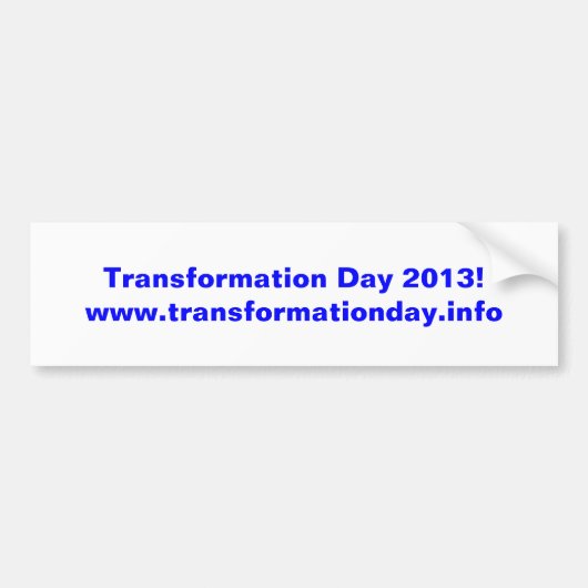 変形日2013のバンパーステッカー バンパーステッカー (正面)