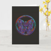 変形-支配-蝶-星雲カード カード (黄色い花)