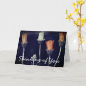 変性アフリカ春デイジー写真カスタム カード (黄色い花)