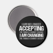 変感動的更に関する政治活動家引用文 マグネット (正面/裏面)