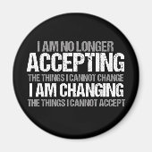 変感動的更に関する政治活動家引用文 マグネット (正面)