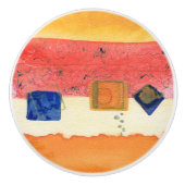 変態の抽象美術の陶磁器の引出しの引き セラミックノブ (正面)