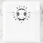 変態モットー風変わり（キッズルール） 1 ラウンドシール (バッグ)