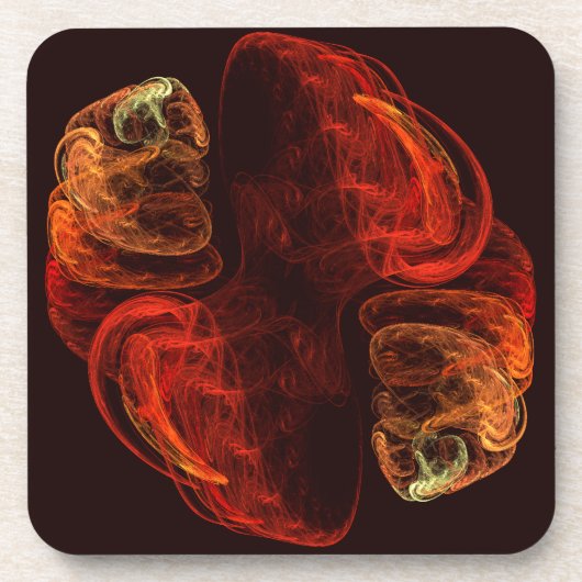 変態抽象芸術アートコルクコースター コースター (正面)