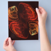 変態抽象芸術アートフライヤー チラシ (手)