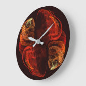 変態抽象芸術アートラウンド ラージ壁時計 (傾斜)