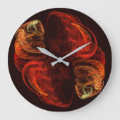 変態抽象芸術アートラウンド ラージ壁時計 (正面)