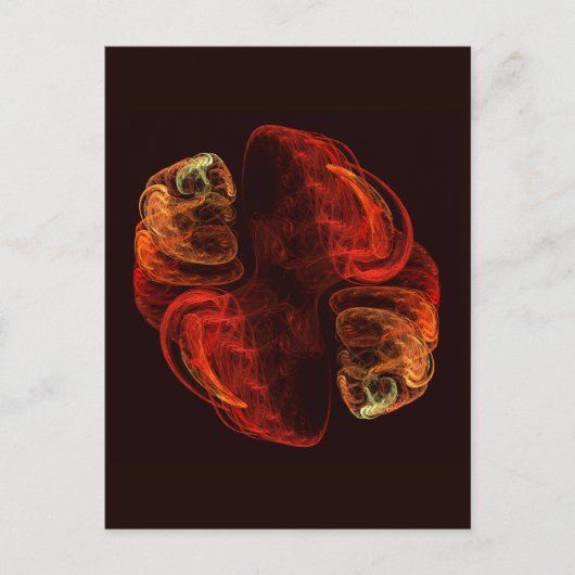 変態抽象芸術絵葉書 ポストカード (正面)