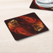 変態抽象芸術術 スクエアペーパーコースター (アングル)