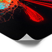 変態 – がんとの生活。アクリルプリント ポスター (角)