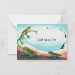 変態 – カエルのライフサイクル ノートカード