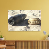 変換されたオーダンスシェルの静的ディスプレイ キャンバスプリント (インサイチュ (リビング))