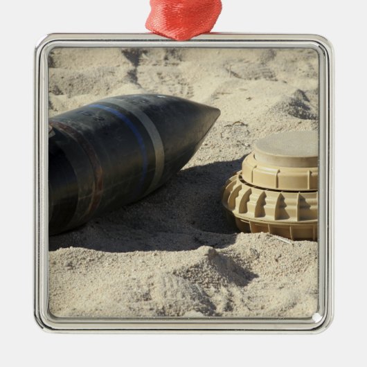 変換されたオーダンスシェルの静的ディスプレイ メタルオーナメント (正面)