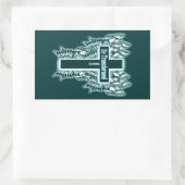 変換される – ローマ12:2 長方形シール (バッグ)