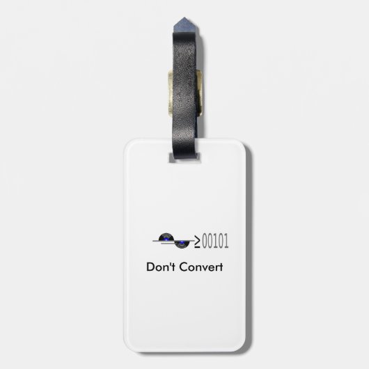 変換しない ラゲッジタグ (裏面縦)