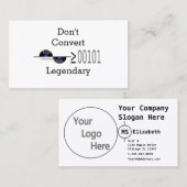 変換しない 名刺 (正面/裏面)