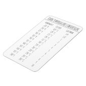 変換グラフ温度（摂氏M） マグネット (左側)