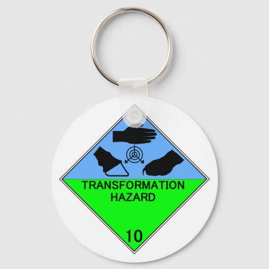 変換ハザードキーチェーン キーホルダー (正面)