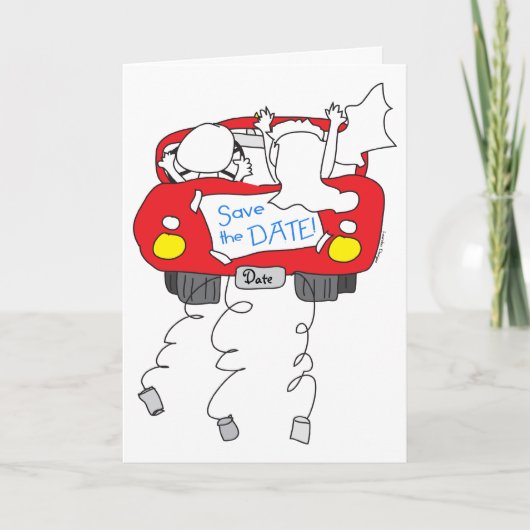 変換可能な日付カードの保存 案内状 (正面)