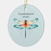 変換待ち – ドラゴンカラフルフライ セラミックオーナメント (左)