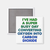 変換酸素おもしろい冷蔵庫用マグネット マグネット (正面/裏面)