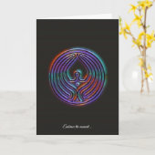 変換001 - NEBULA – アートカード カード (黄色い花)