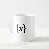 変数を抱きしめて コーヒーマグカップ (正面左)