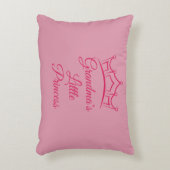 変更おばあちゃんの名前おばあちゃんの小さなプリンセス アクセントクッション (正面(垂直))