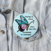 変更が良好（アクアバタフライボタン） 缶バッジ (インサイチュ)