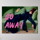 変更されたアート、ゴー遠くに、ヴィンテージポートレート ポスター (正面)