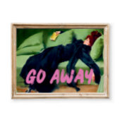 変更されたアート、ゴー遠くに、ヴィンテージポートレート ポスター